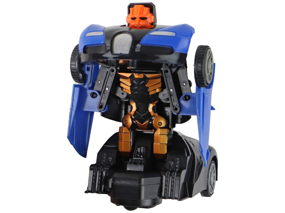 Daljinsko voden avtomobil-robot 2v1 Bugatti modri s svetlobnimi efekti 4