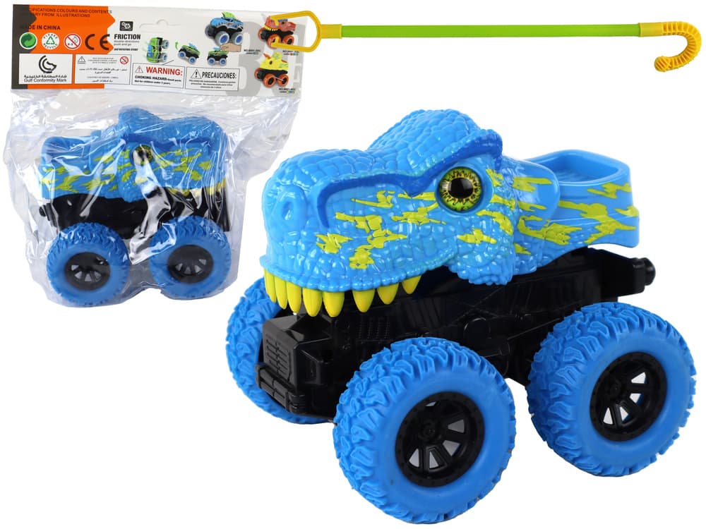 LEAN TOYS Terenski Vozilo Tyranozaver Rex na vzgon – modra
