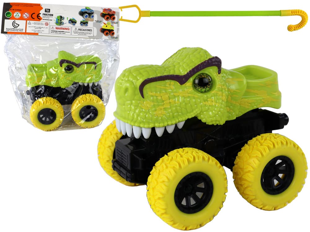 LEAN TOYS Terenski Vozilo Tyranozaver Rex na vzgon – zelena