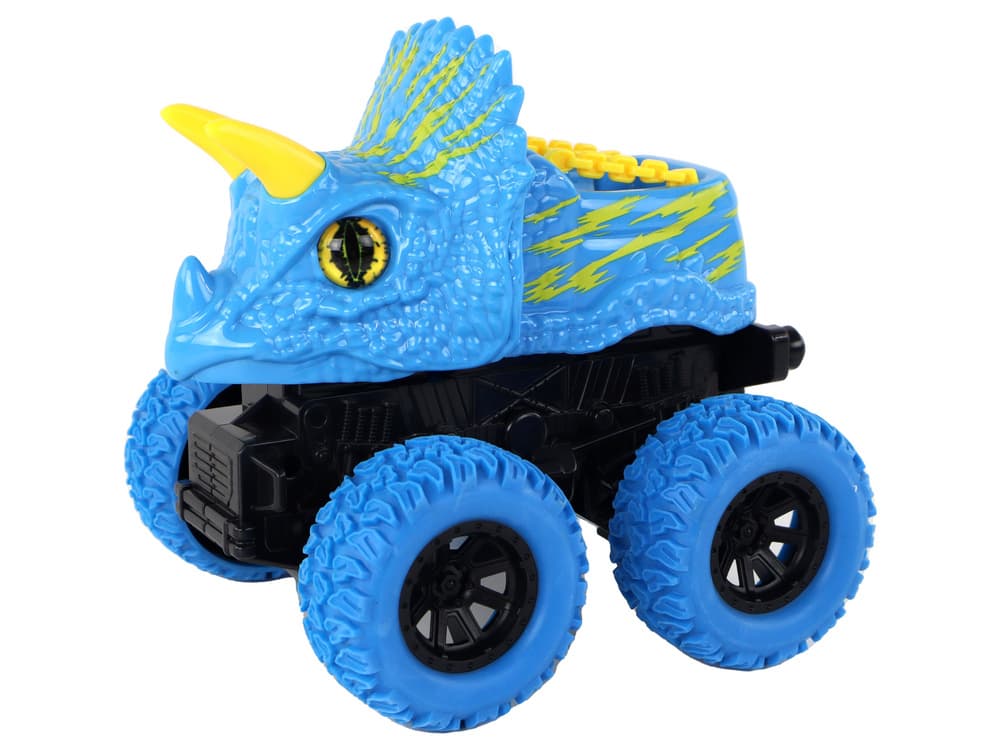 LEAN TOYS Terenski Vozilo Triceratops na vzgon – modra 2