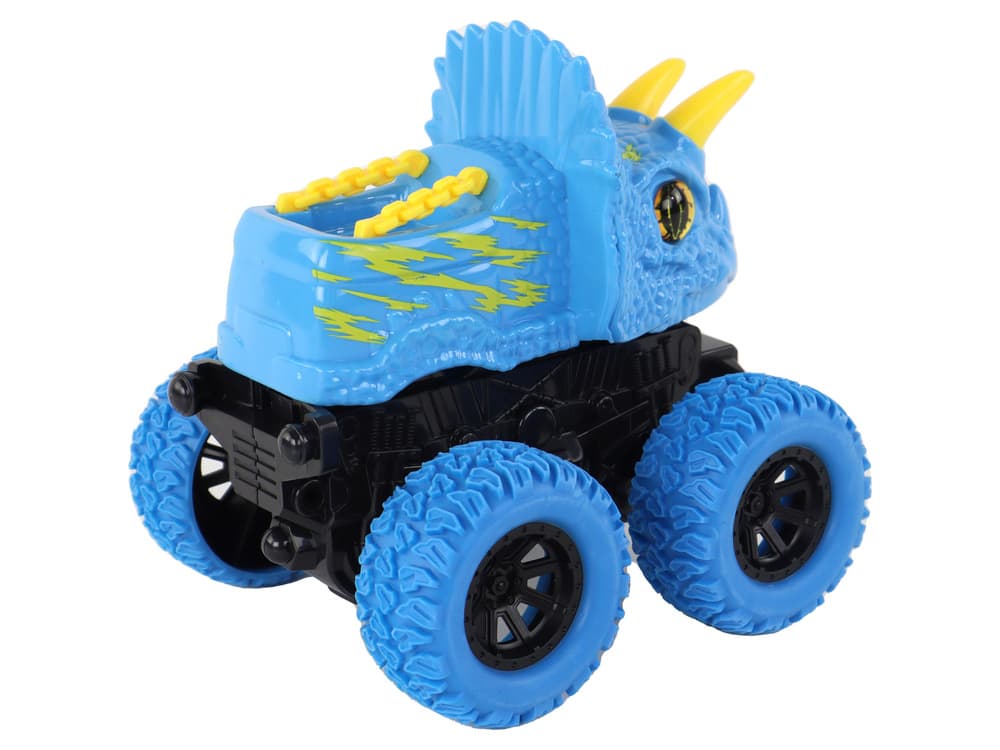 LEAN TOYS Terenski Vozilo Triceratops na vzgon – modra 3
