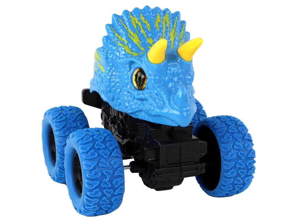 LEAN TOYS Terenski Vozilo Triceratops na vzgon – modra 4
