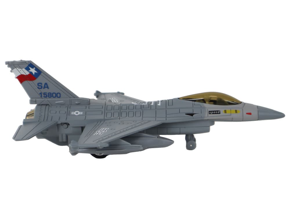 LEAN TOYS Lovski letalski model z vzgonom – temno moder/siv 5