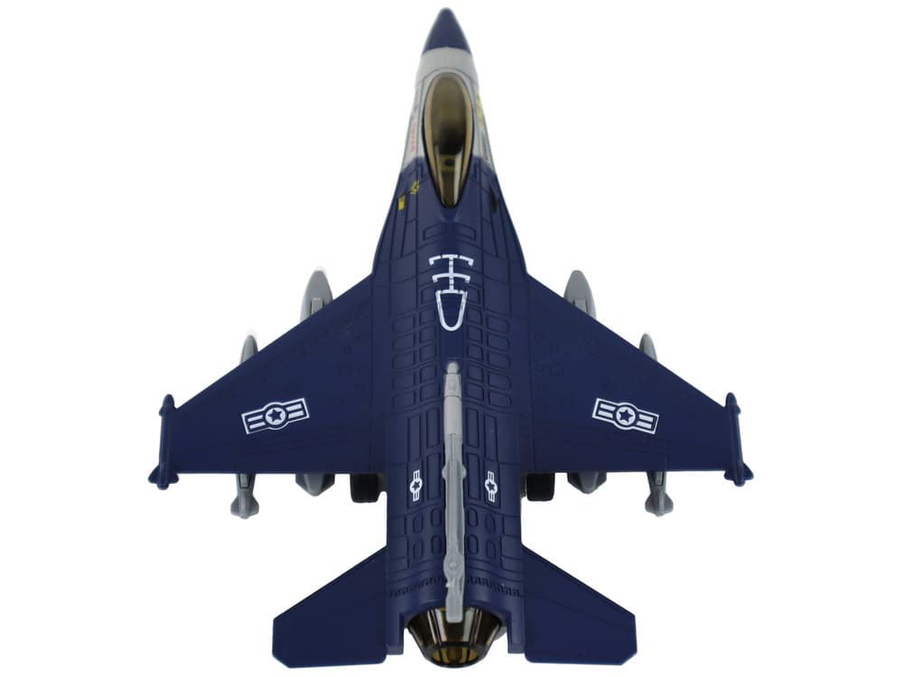 LEAN TOYS Lovski letalski model z vzgonom – temno moder/siv 7
