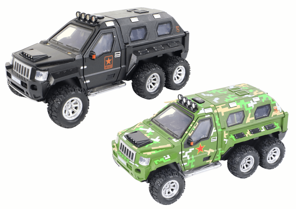 LEAN TOYS Vozilo z topom, zvoki in lučmi – 3 barve 3