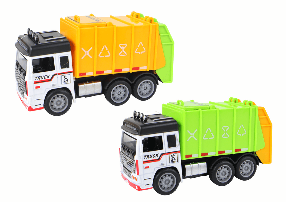 LEAN TOYS Tovornjak smetnjak s prikolico 2