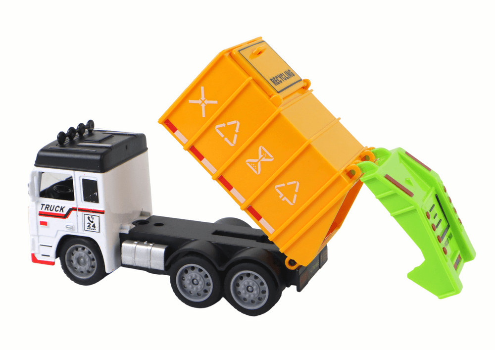 LEAN TOYS Tovornjak smetnjak s prikolico 3