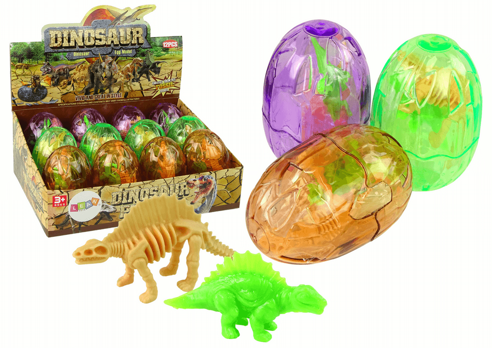 LEAN TOYS Veliko jajce z dvema dinozavrskima figuricama