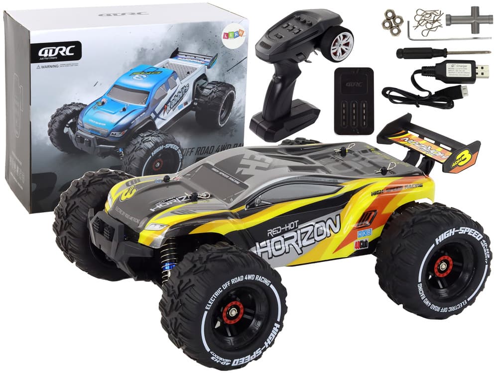Terenski RC avtomobil LEAN TOYS Rabbits, 4x4 pogon, rumen 2.4G