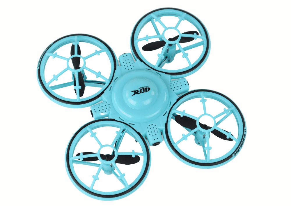 Upravljalni dron LEAN TOYS s svetlobnimi efekti, modri