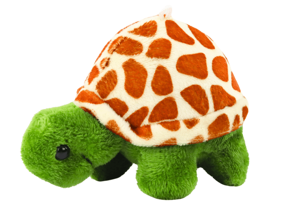 Plisani Želvica LEAN TOYS 10 cm, rjava, obesek 2