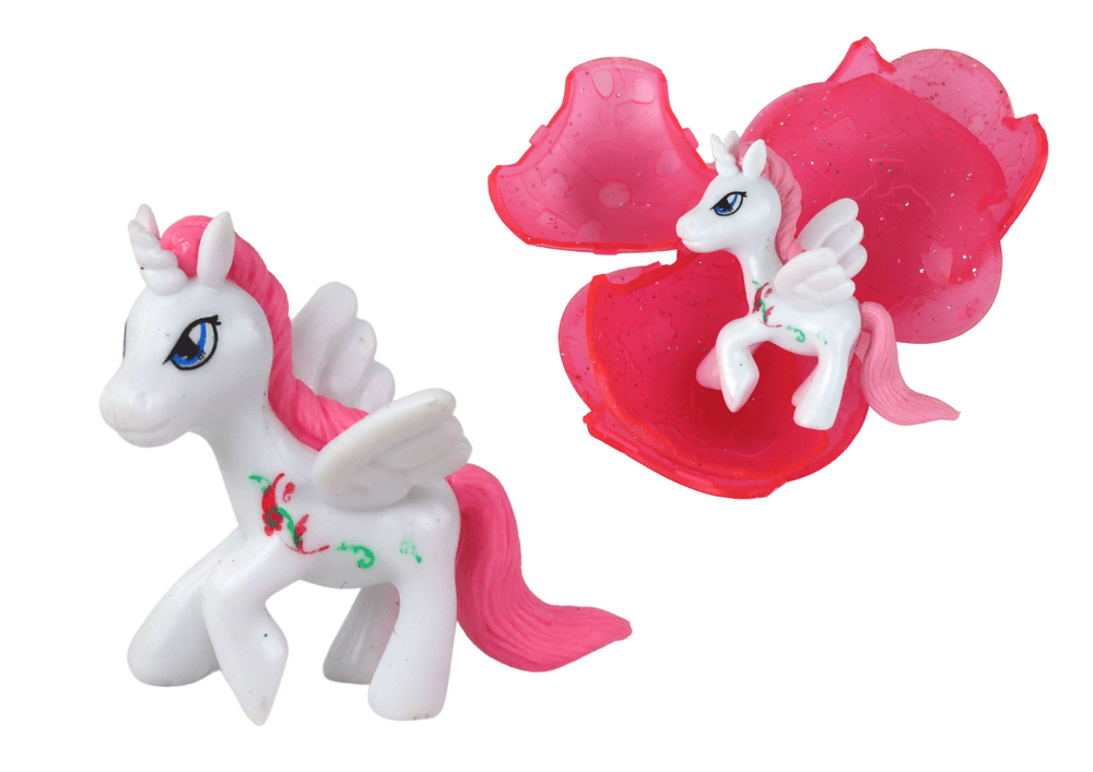 Pekoče čarobno jajce LEAN TOYS z jednorožcem, roza, 6 cm 2
