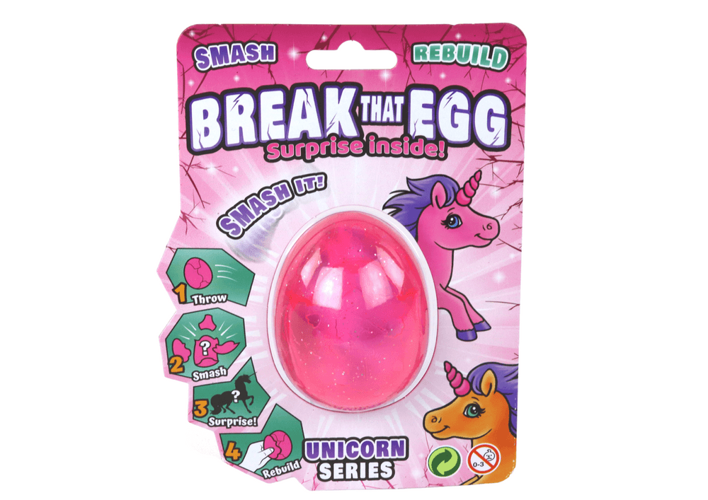 Pekoče čarobno jajce LEAN TOYS z jednorožcem, roza, 6 cm 3
