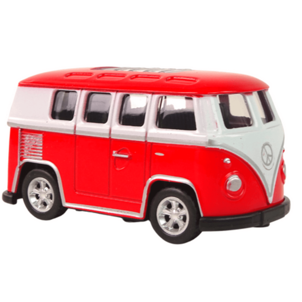 LEAN TOYS Rola Bus na frikcijski pogon, 7,5 cm, 4 barve 4