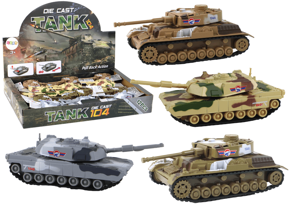 Aluminijast tank s frikcijskim pogonom, različne barve