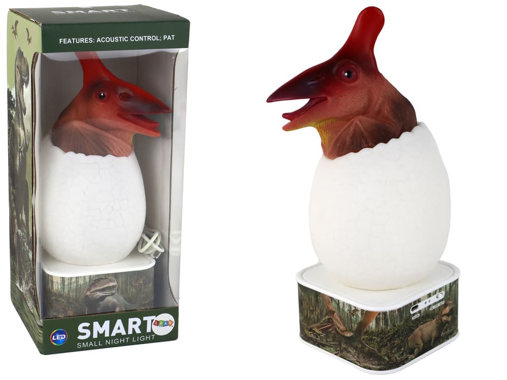 LEAN TOYS Nočna Lučka Jajce Dinozaver Pterodaktil LED, USB