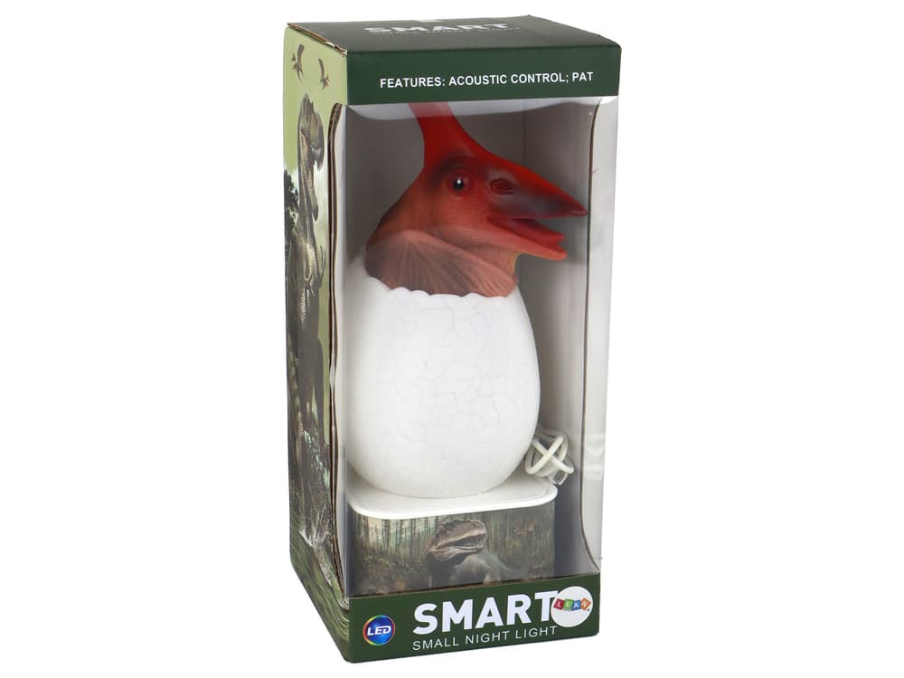 LEAN TOYS Nočna Lučka Jajce Dinozaver Pterodaktil LED, USB 4