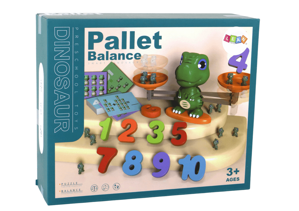 LEAN TOYS Edukativni Dinozaver: Vaga za Računske Operacije 4