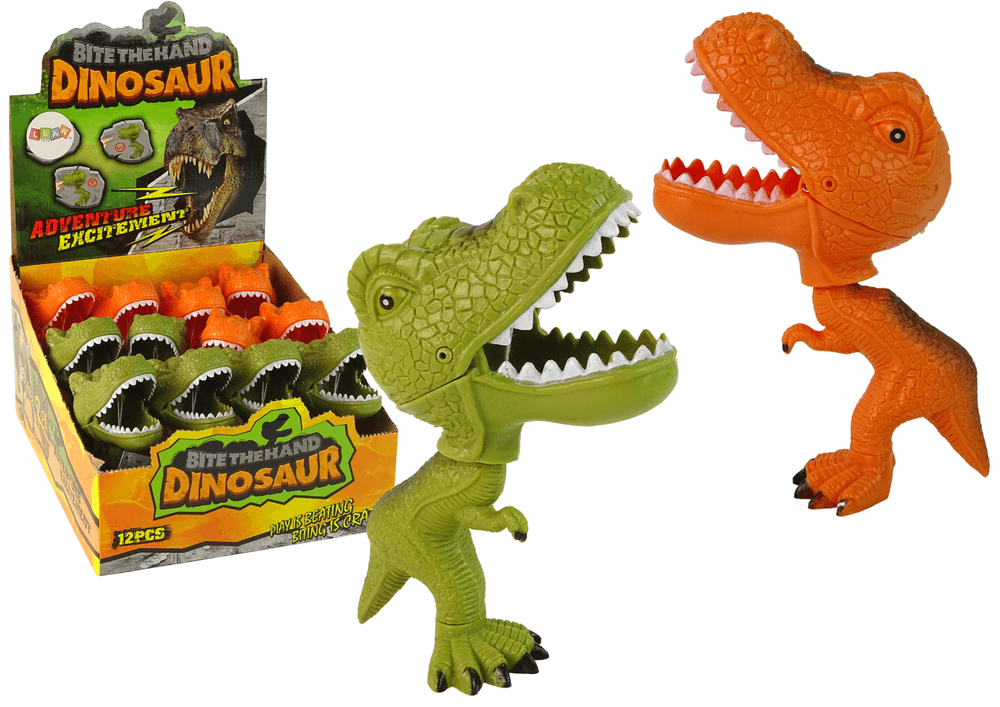 LEAN TOYS Figurica Tyrannosaurus Rex, grize, premikajoč rep, čeljust, 2 vrsti