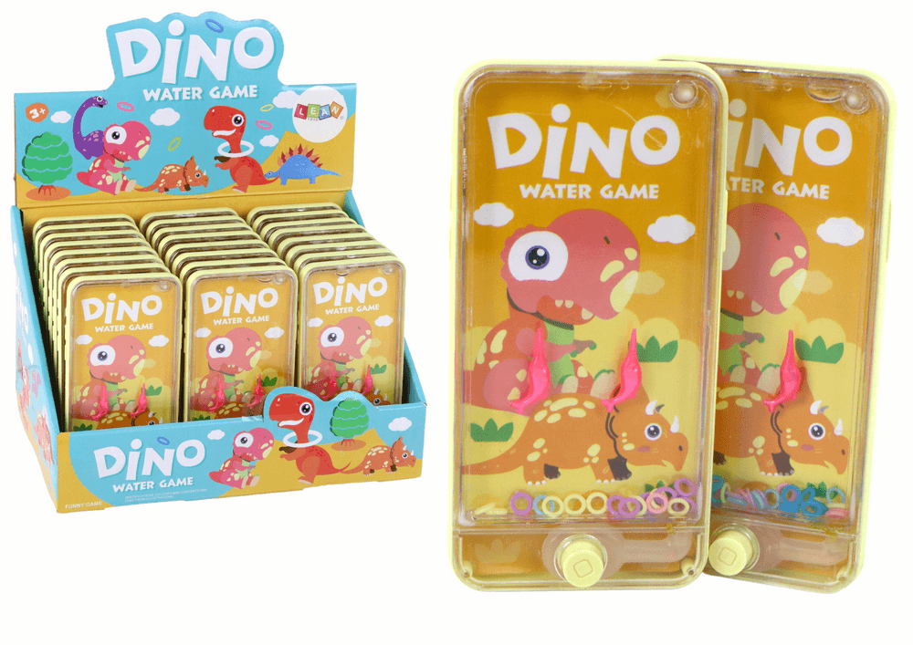 LEAN TOYS Vodna igrača v obliki telefona z dinozavrom, rumena