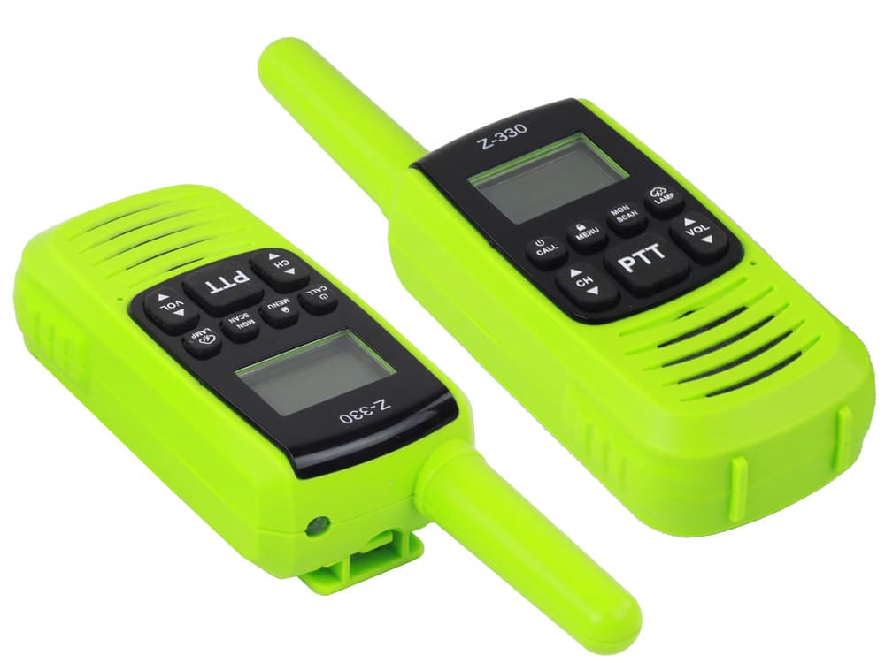 LEAN TOYS Walkie-Talkie zelena, doseg 3 km 2