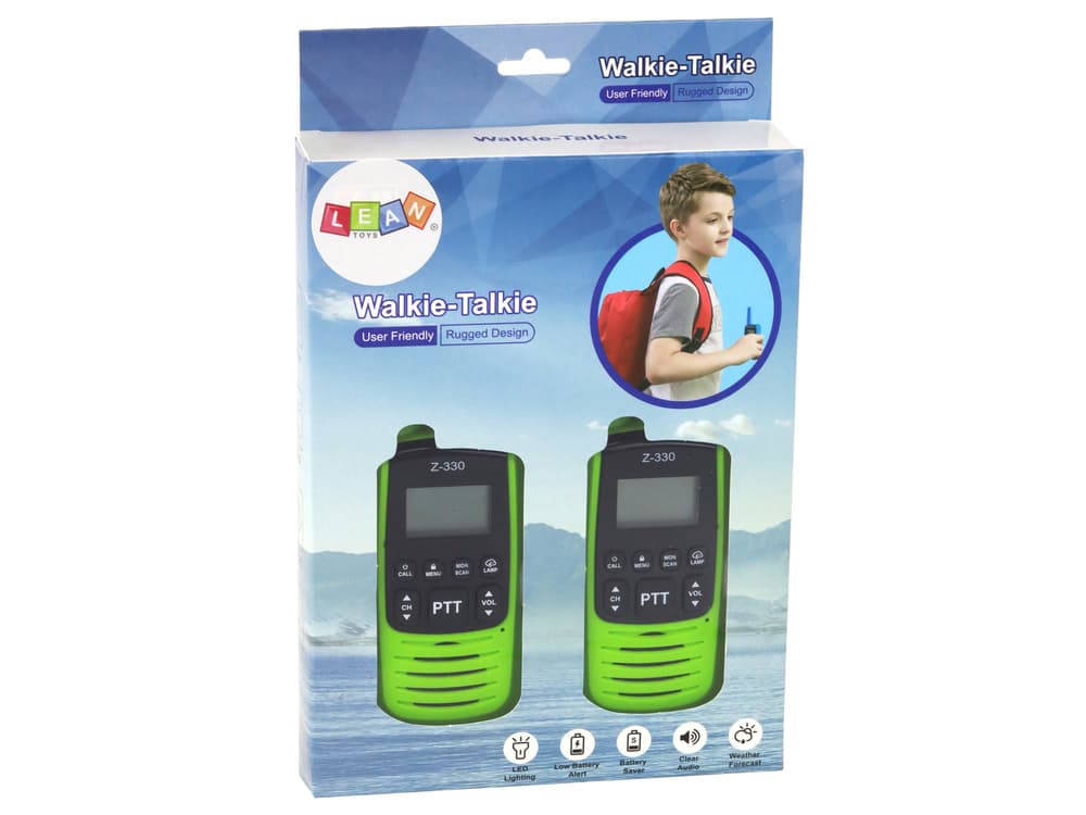 LEAN TOYS Walkie-Talkie zelena, doseg 3 km 4