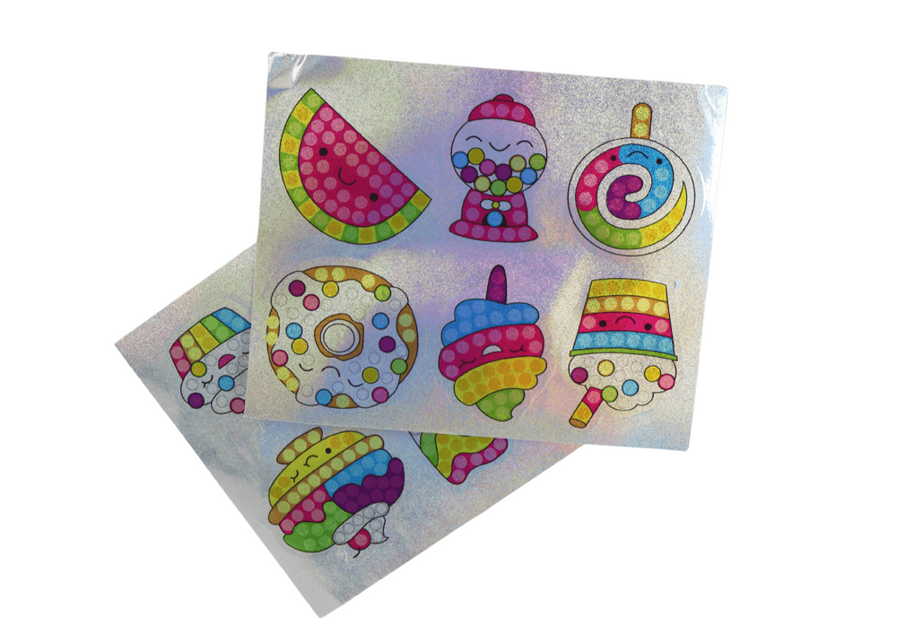LEAN TOYS Set za lepljenje diamantičev (nalepke, sladkarije) 3