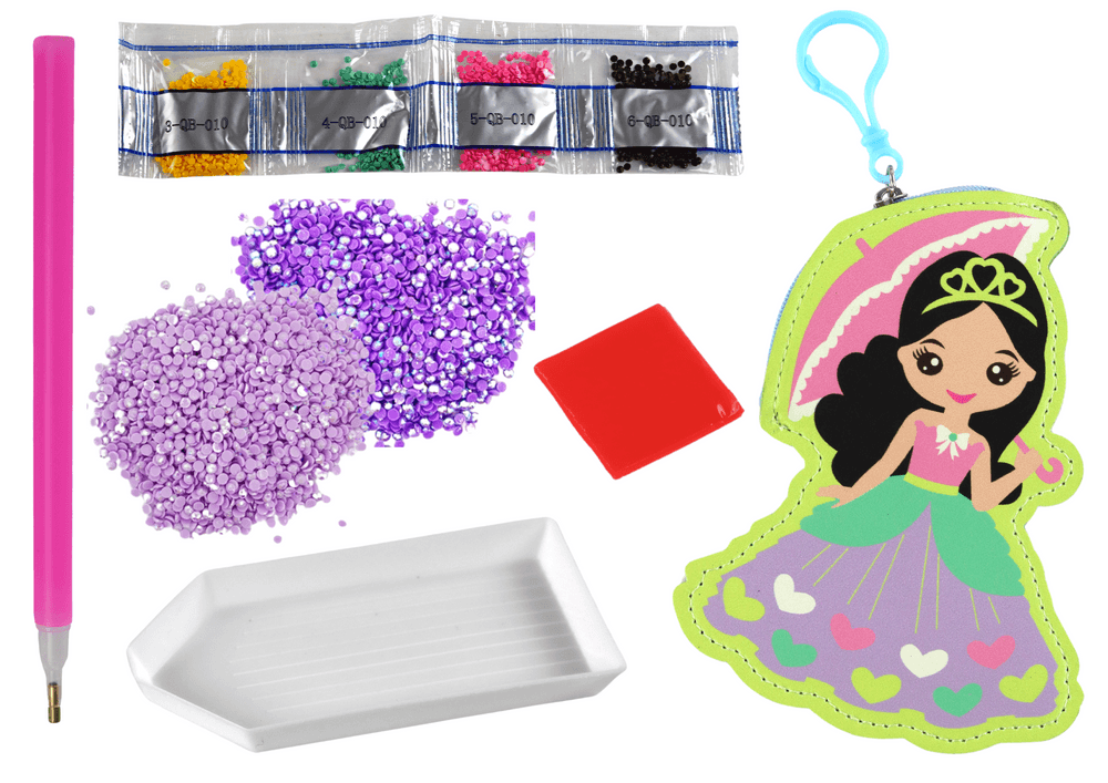 LEAN TOYS Ustvarjalni set s kroglicami za princesko (brelok) 2