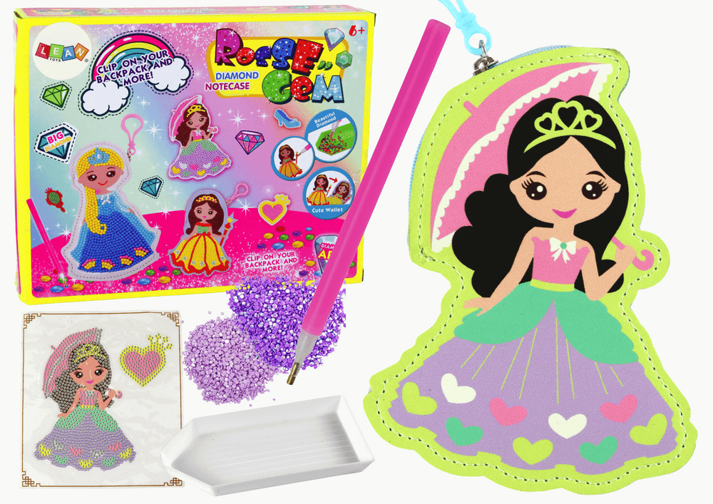 LEAN TOYS Ustvarjalni set s kroglicami za princesko (brelok)