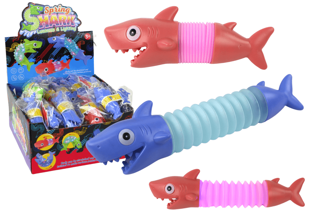 LEAN TOYS Antistresni morski pes (svetilna cev, LED)