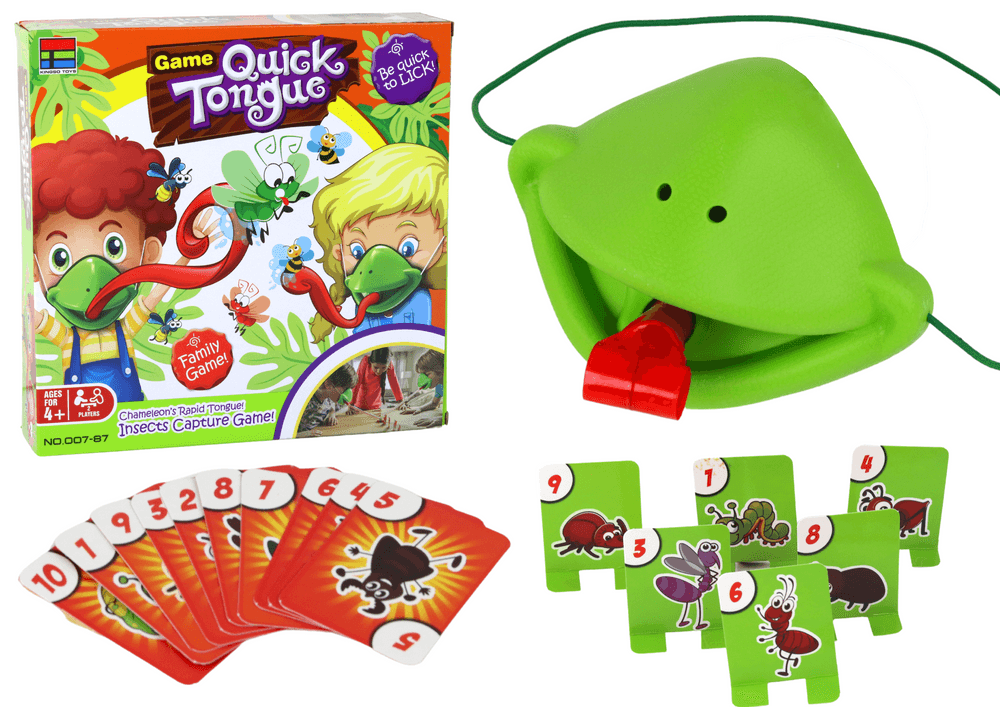Igra z Lovljenjem žuželk LEAN TOYS - Maska Kameleon