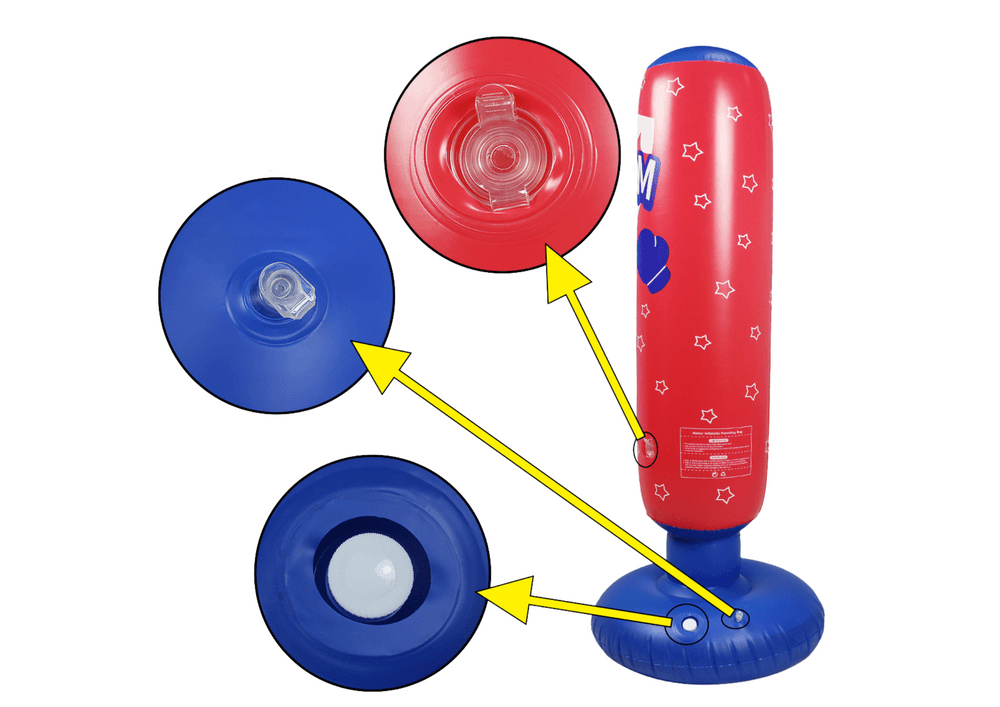 LEAN TOYS Napihljiv boksarski boks, 125 cm 3