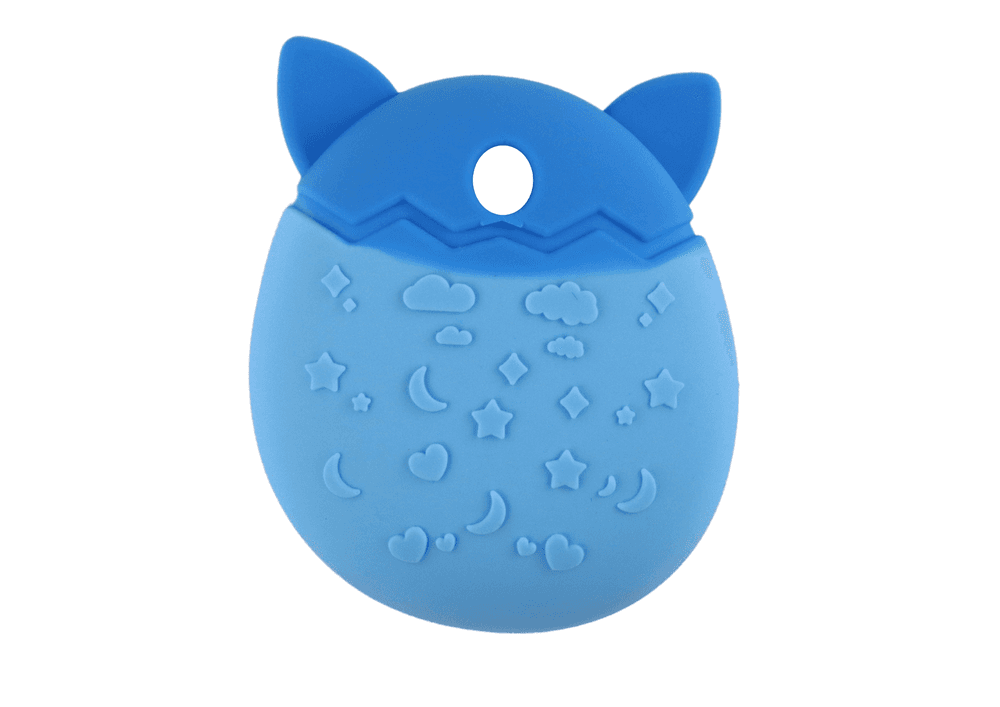 LEAN TOYS Silikonsko etui za Tamagotchi - Modra (oblikovan kot mačka) 2