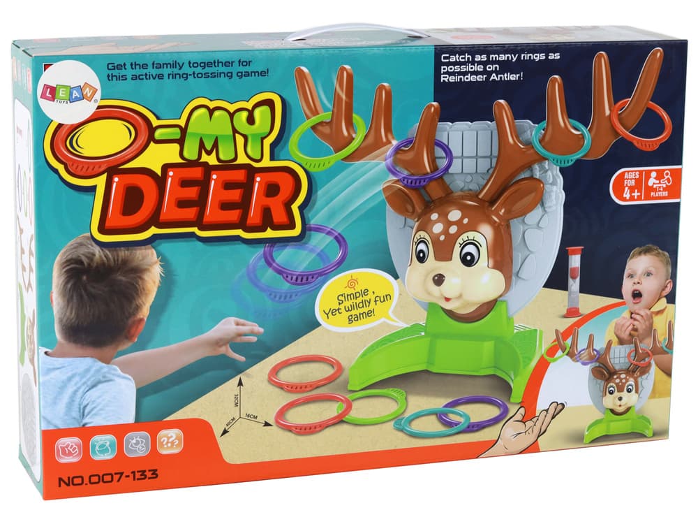 Družabna igra LEAN TOYS: Met obroča na jelenčka 5