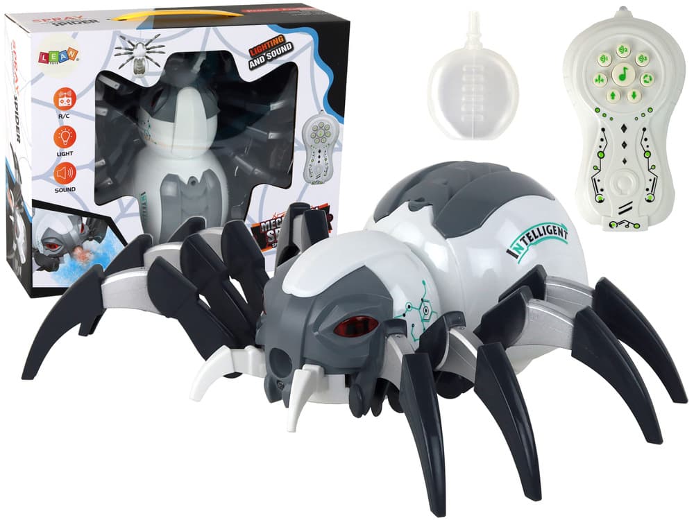 Velik daljinsko vodeni pajek LEAN TOYS RC, baterijski, belo-siv