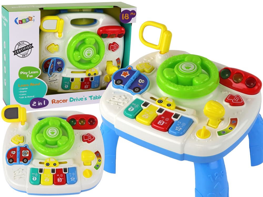 Edukacijski interaktivni stolček LEAN TOYS 2v1 z volanom