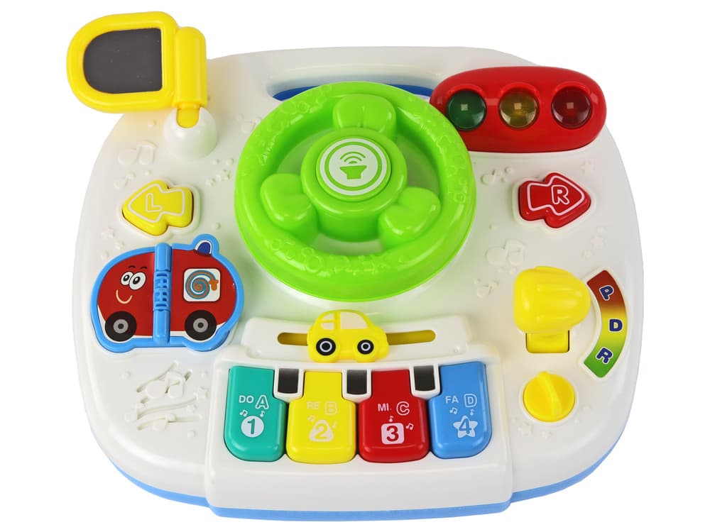 Edukacijski interaktivni stolček LEAN TOYS 2v1 z volanom 3