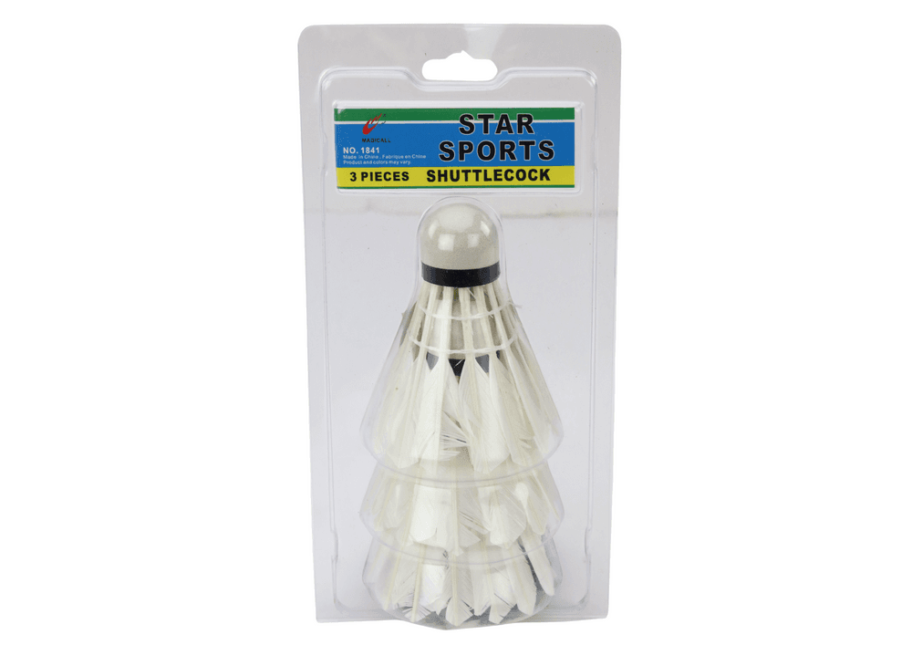 Set 3 badmintonskih puščic LEAN TOYS z naravnimi peresi 4