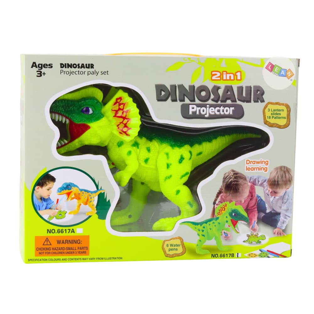 LEAN TOYS Projektor dinozaver za risanje s 18 slikami in pisali 4