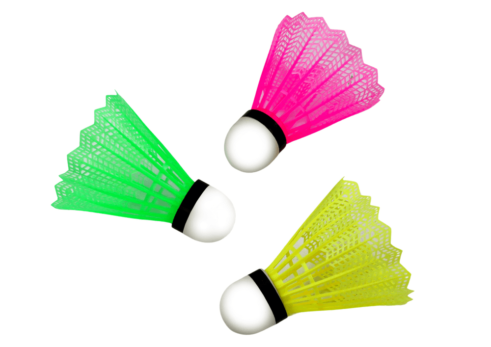 Set 3 klasičnih pisanih badmintonskih puščic LEAN TOYS 2
