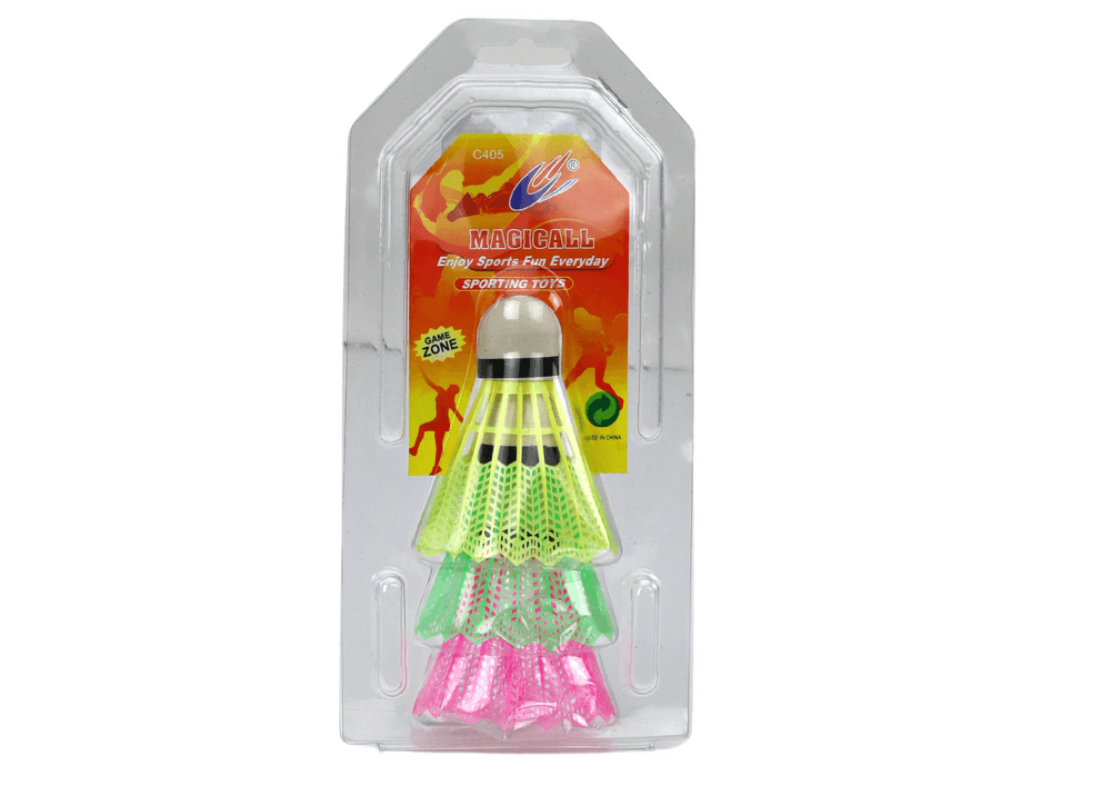 Set 3 klasičnih pisanih badmintonskih puščic LEAN TOYS 3