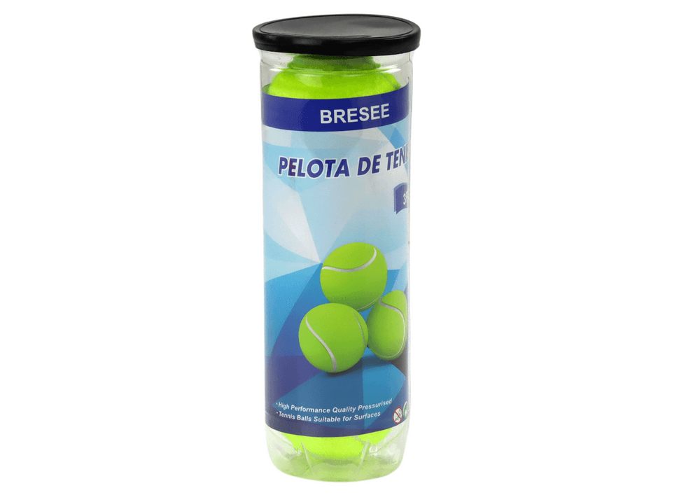Set 3 rumenih teniških žogic LEAN TOYS za tenis 3