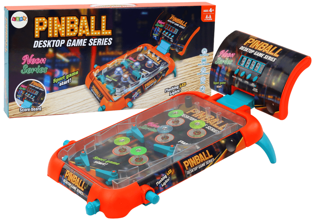 LEAN TOYS Igra Pinball z LED lučkami, zvočnimi efekti in prikazom rezultatov