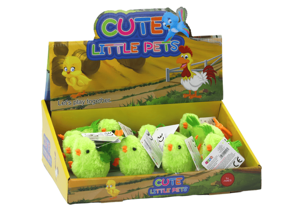 LEAN TOYS Skačuči piščanec, navijan, zelen 3