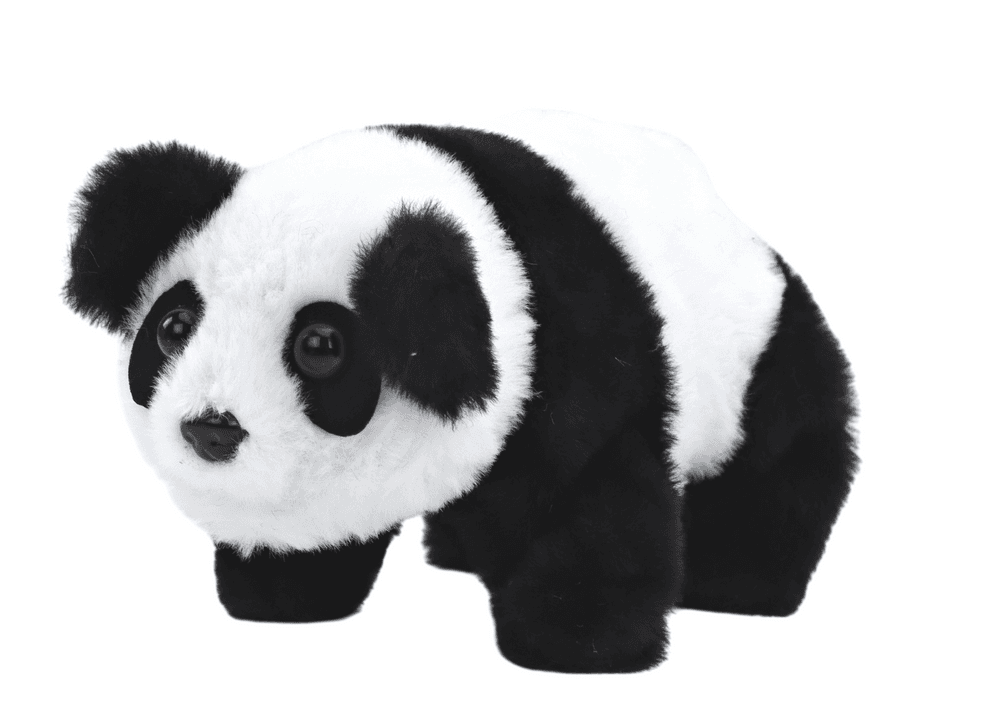Interaktivna plišana panda v transporterju, roza/modra 2