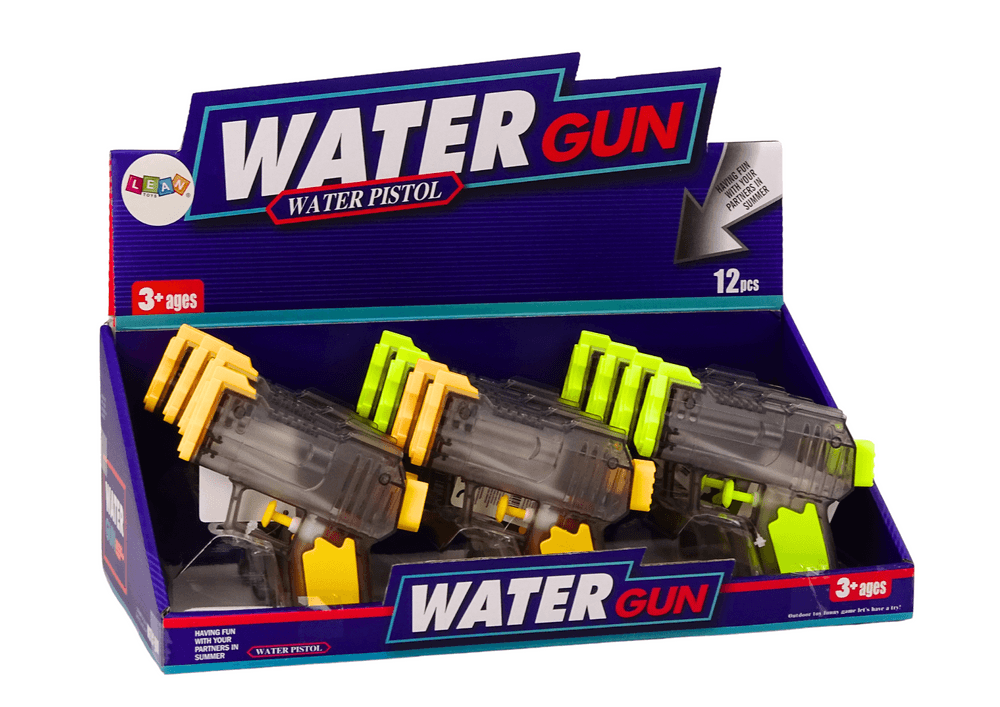 LEAN TOYS Majhen prozoren vodni pištoli 3