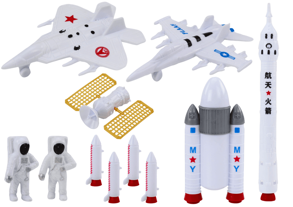 Set figuric vesoljskih astronavtov in raket (11 kos.) 2