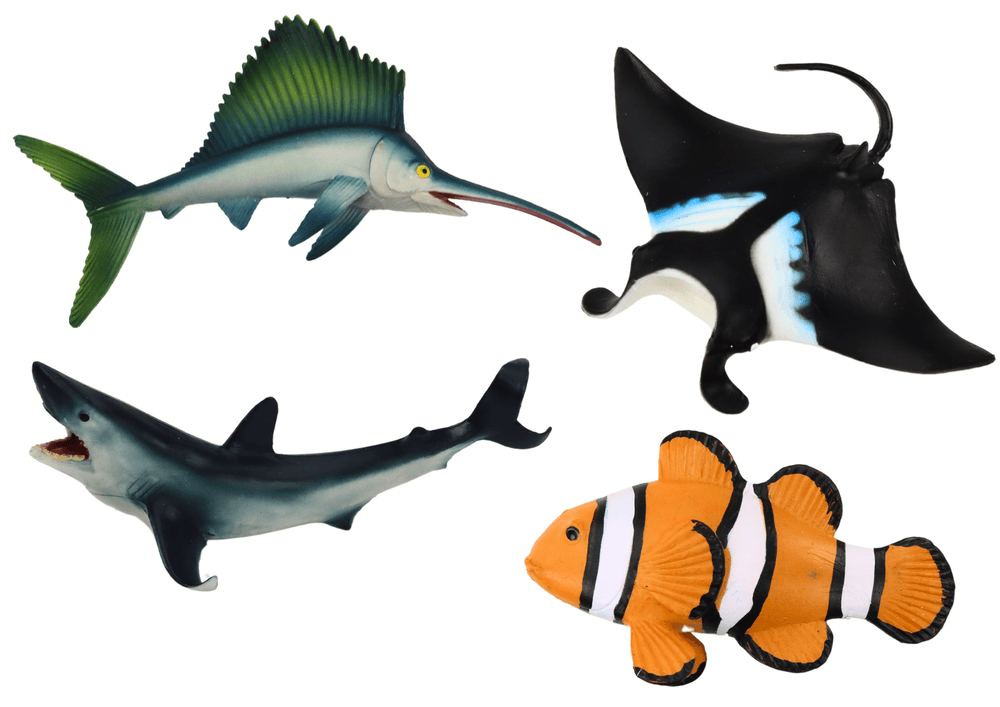 Set figuric morskih živali (morski pes, delfin,...) 5 kos. 2