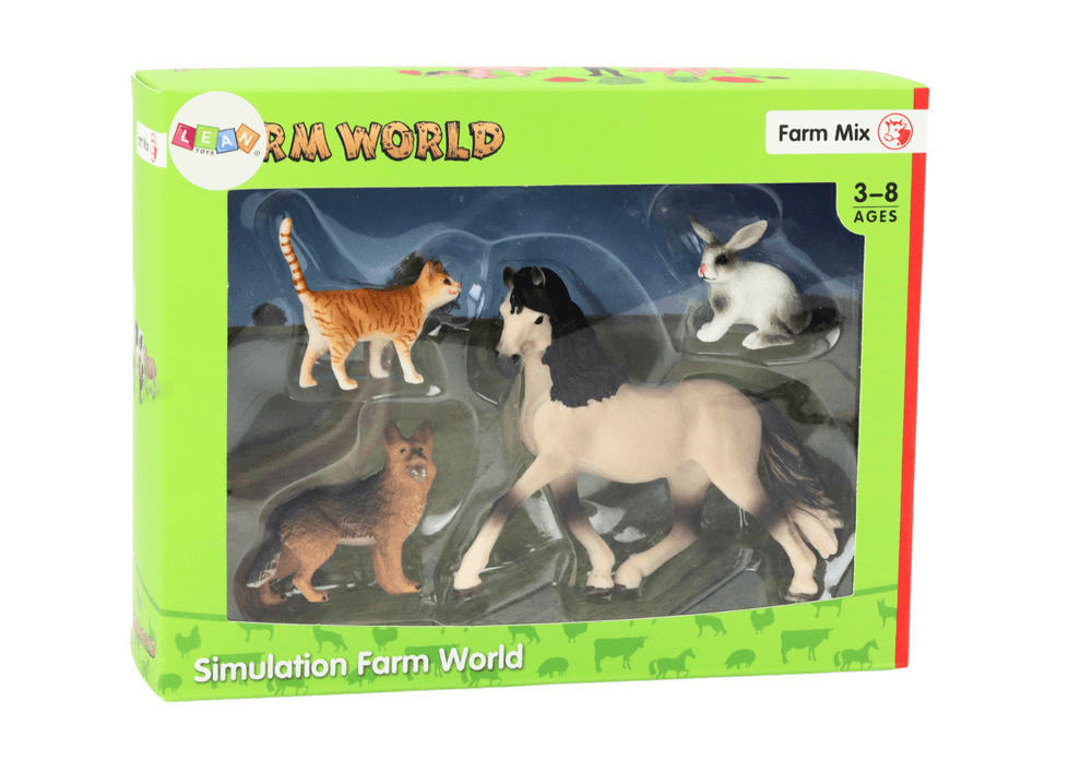 Set figuric domačih živali (konj, pes,...) 4 kos. 3