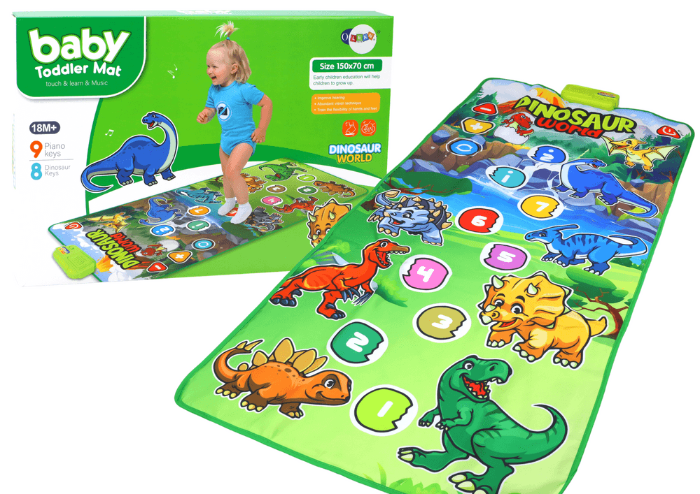 LEAN TOYS Interaktivna glasbena podloga Dinozavri z zvoki